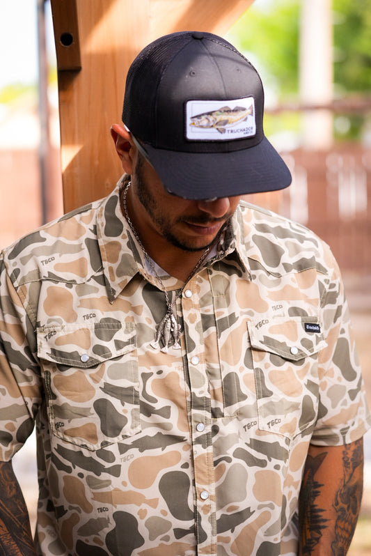 Truchaflauge Comfort Vented Pearl Snap- Desert Camo