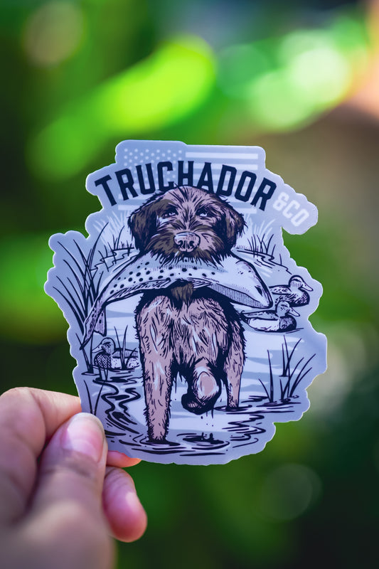 Speckled Retriever Sticker