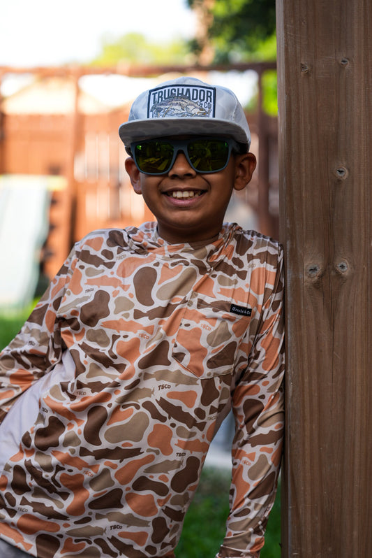 Youth Vented Performance Youth Shirt 50 UPF+ - Truchaflauge Sunrise