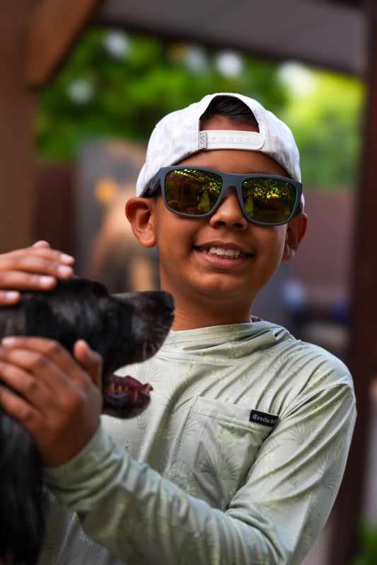 Youth Vented Performance Youth Shirt 50 UPF+ - Tejas Blooms