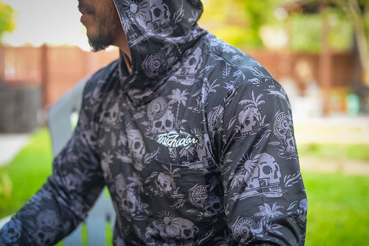 Skulls and Skiffs Performance Tee - Jetty Grey