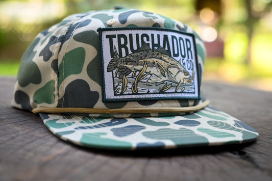 Port Mansfield COASTAL CAMO Captain Hat - Green