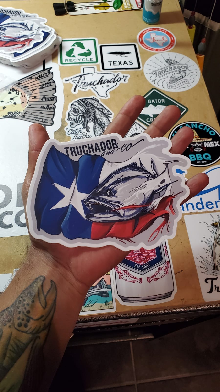 Republic of Trucha Sticker 4”x 4”