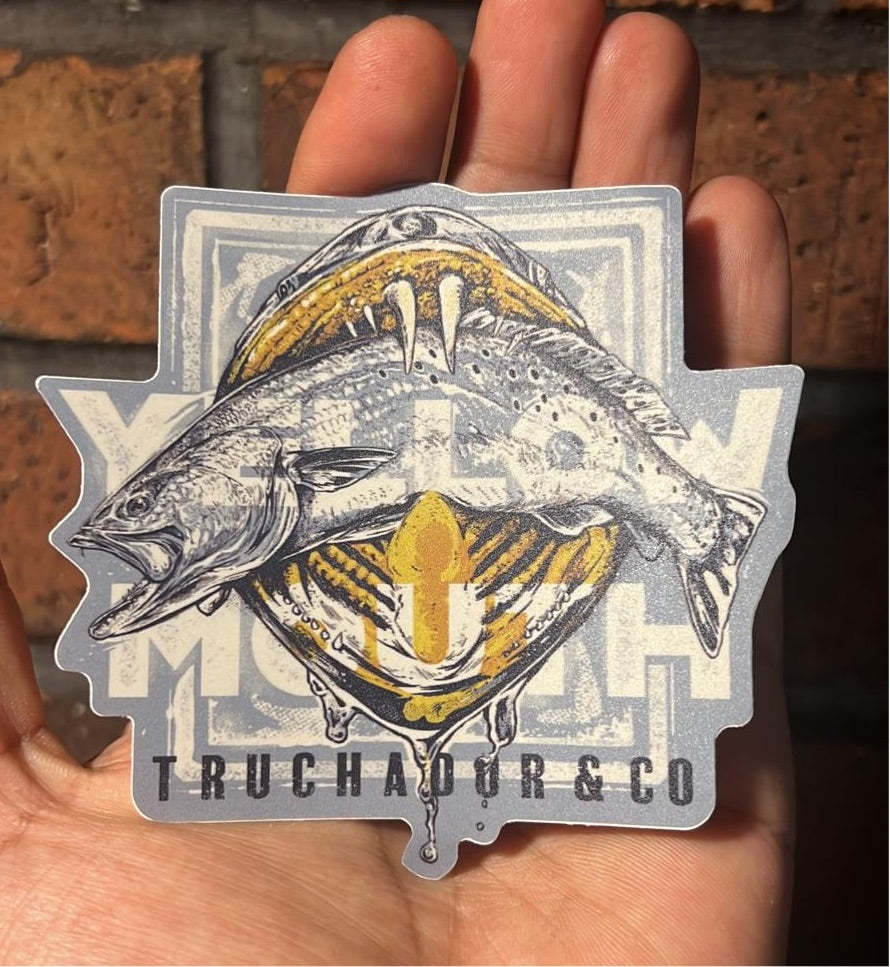 Yellow Mouth Sticker
