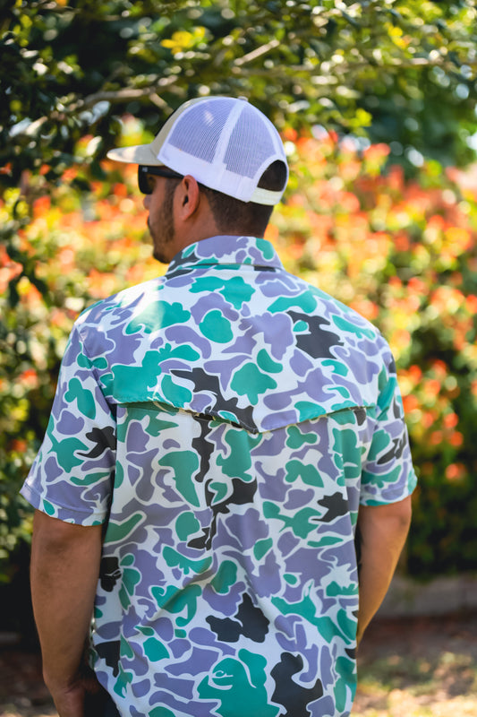 Truchaflauge Button-up Shirt- Green moss