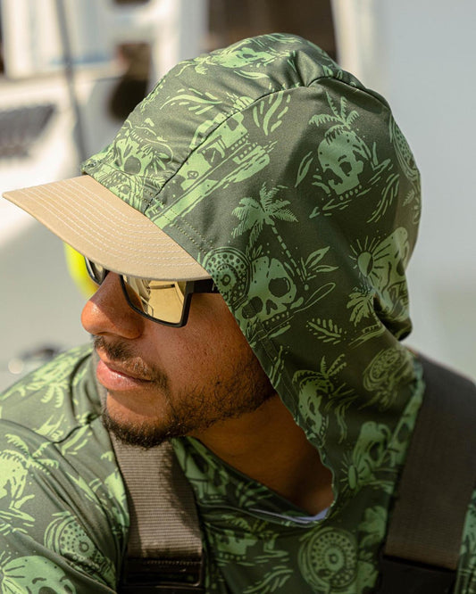 Skulls and Skiffs Performance Tee - Mojito Green