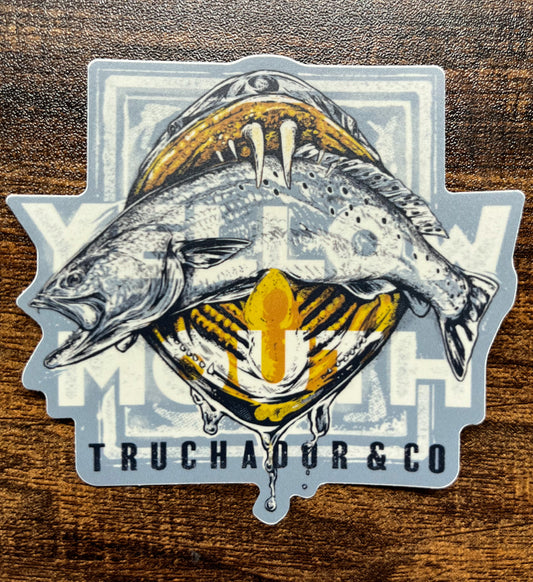 Yellow Mouth Sticker