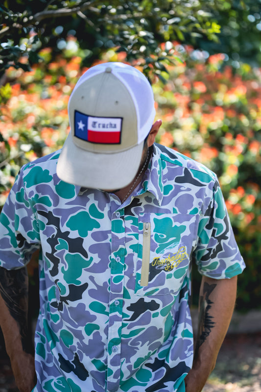 Truchaflauge Button-up Shirt- Green moss