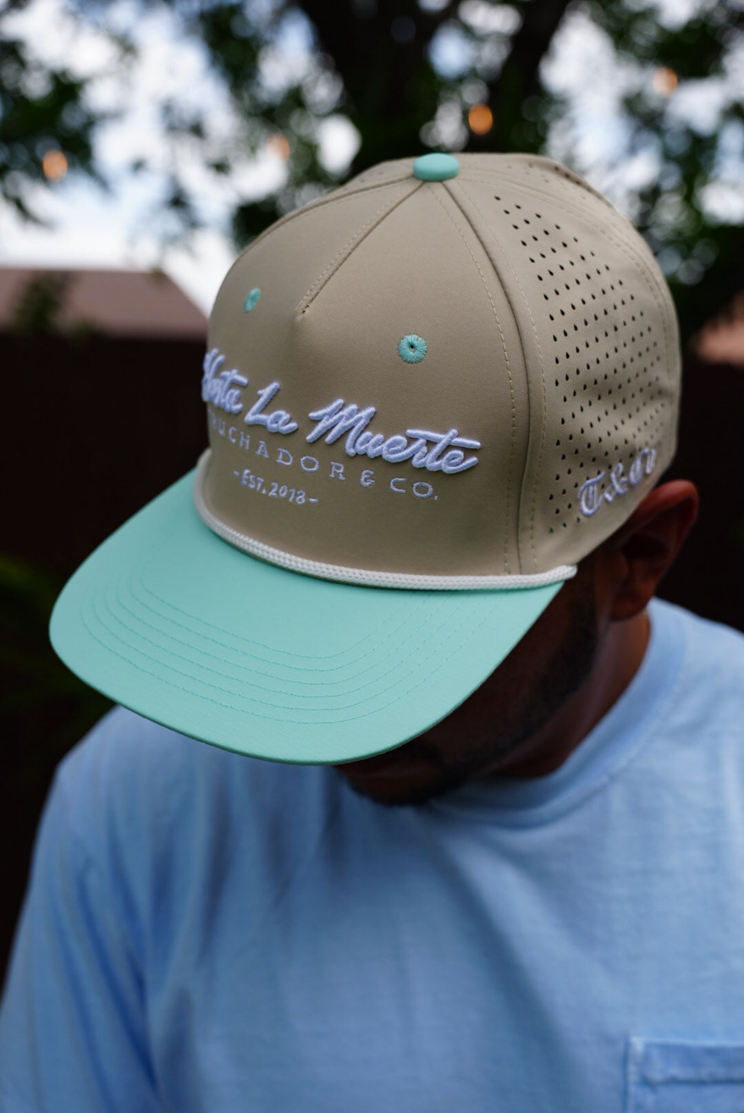 Hasta La Muerte Hat - Khaki | Aqua