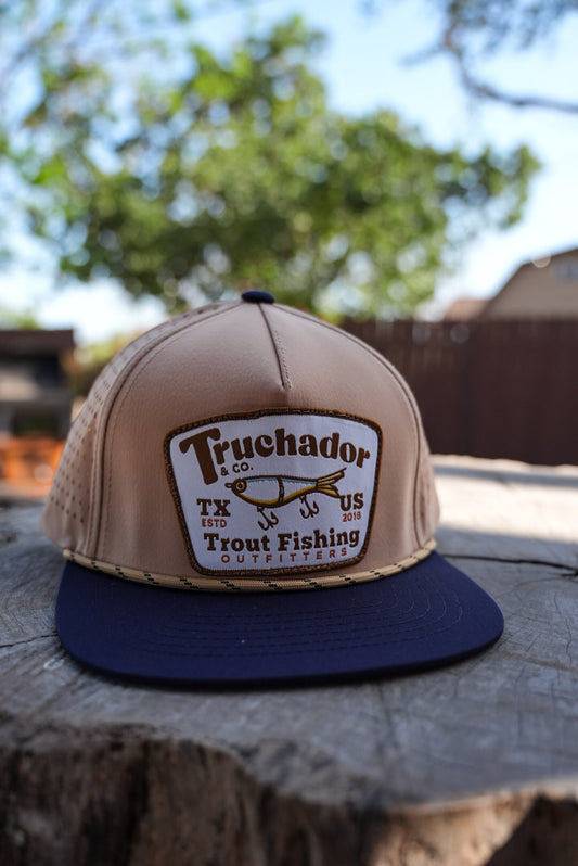 Trout Outfitters Hat - Sand | Navy