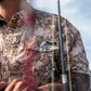 Sand Grid Camo Pearl Snap Button up