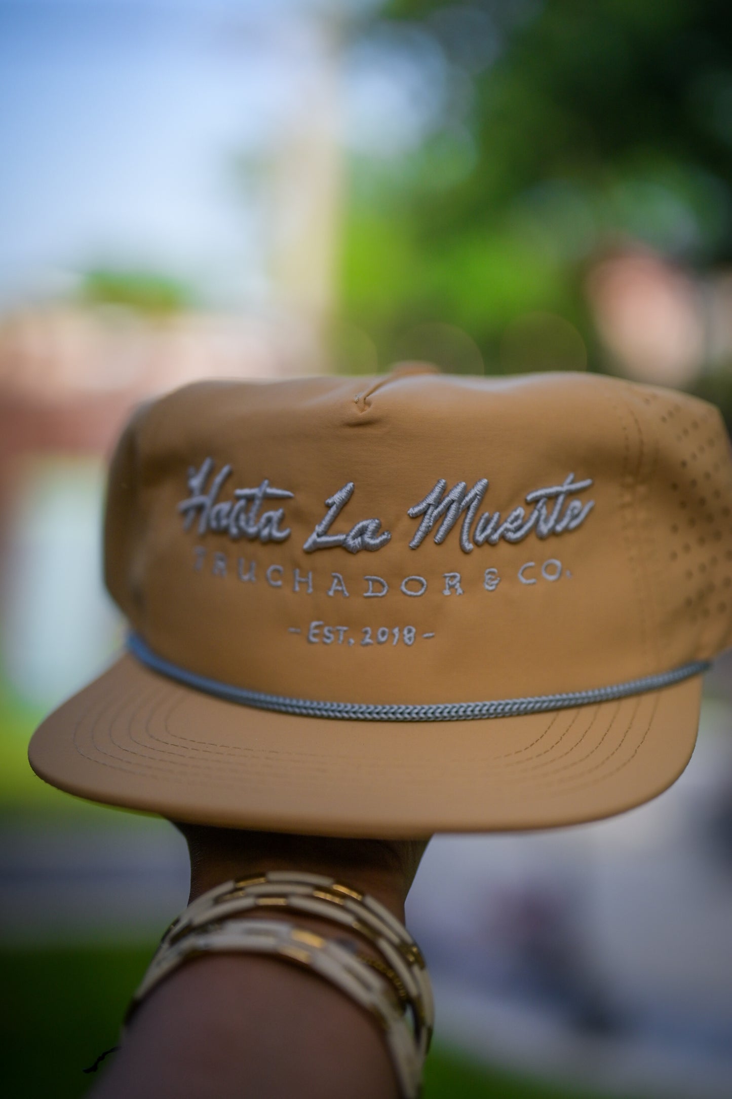 Hasta La Muerte Rope Hat - KHAKI