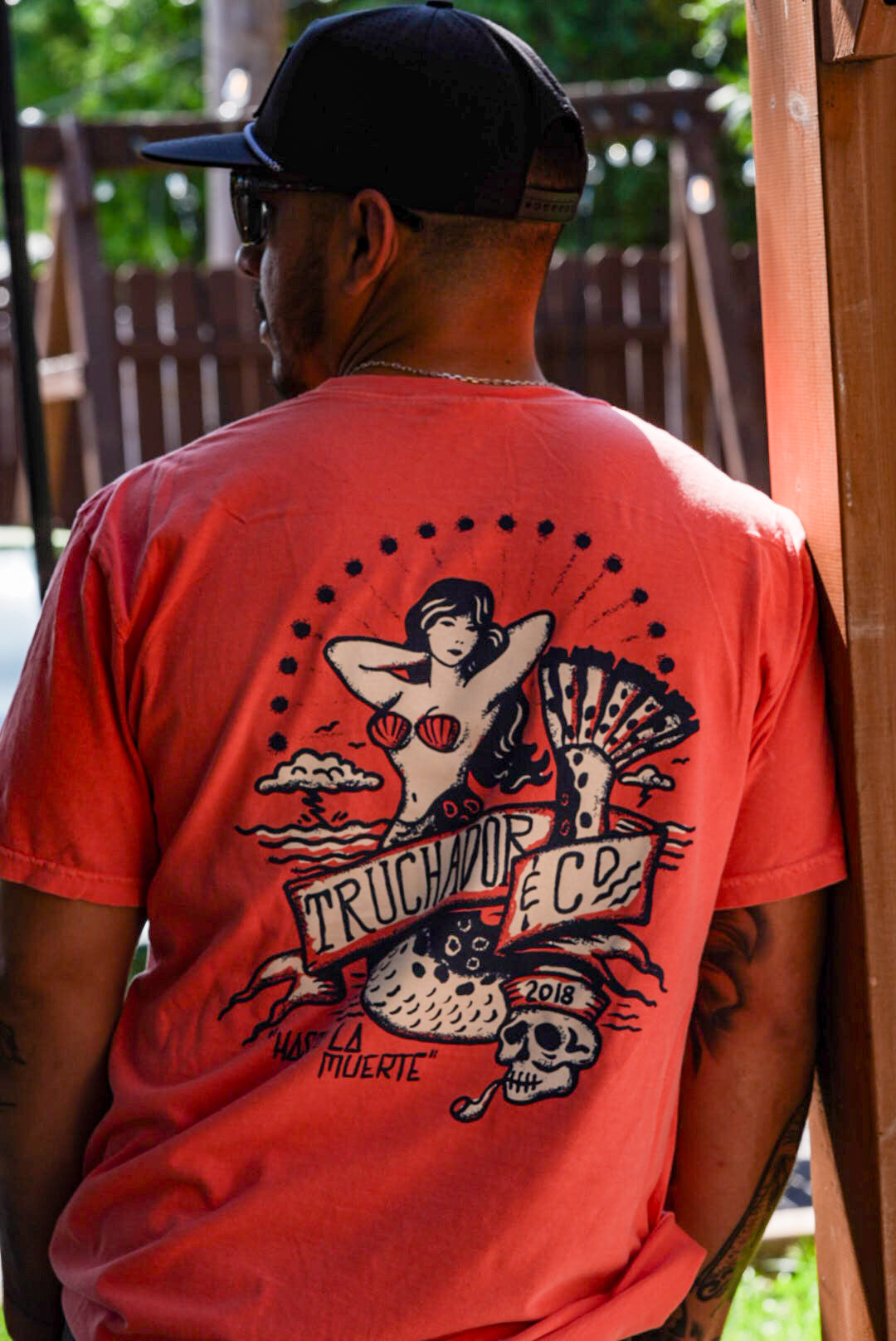 Sirenita Del Sol Tee - Coral