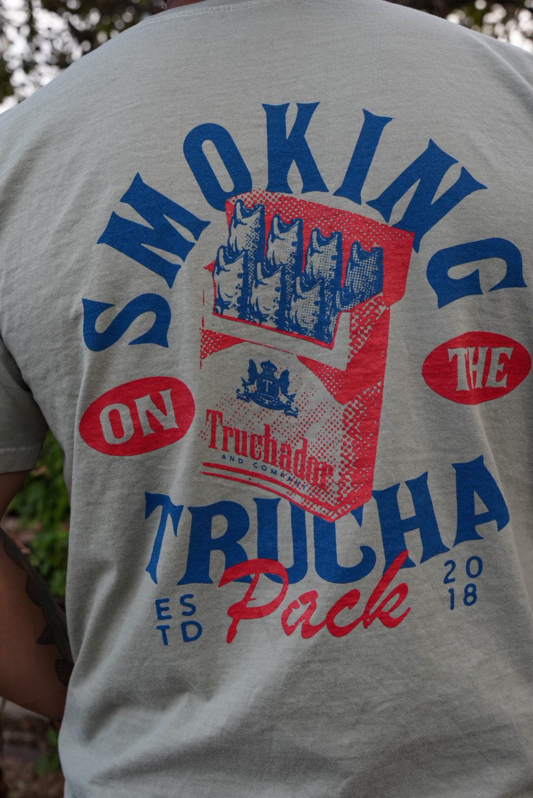 Smoking on the Trucha Pack Tee