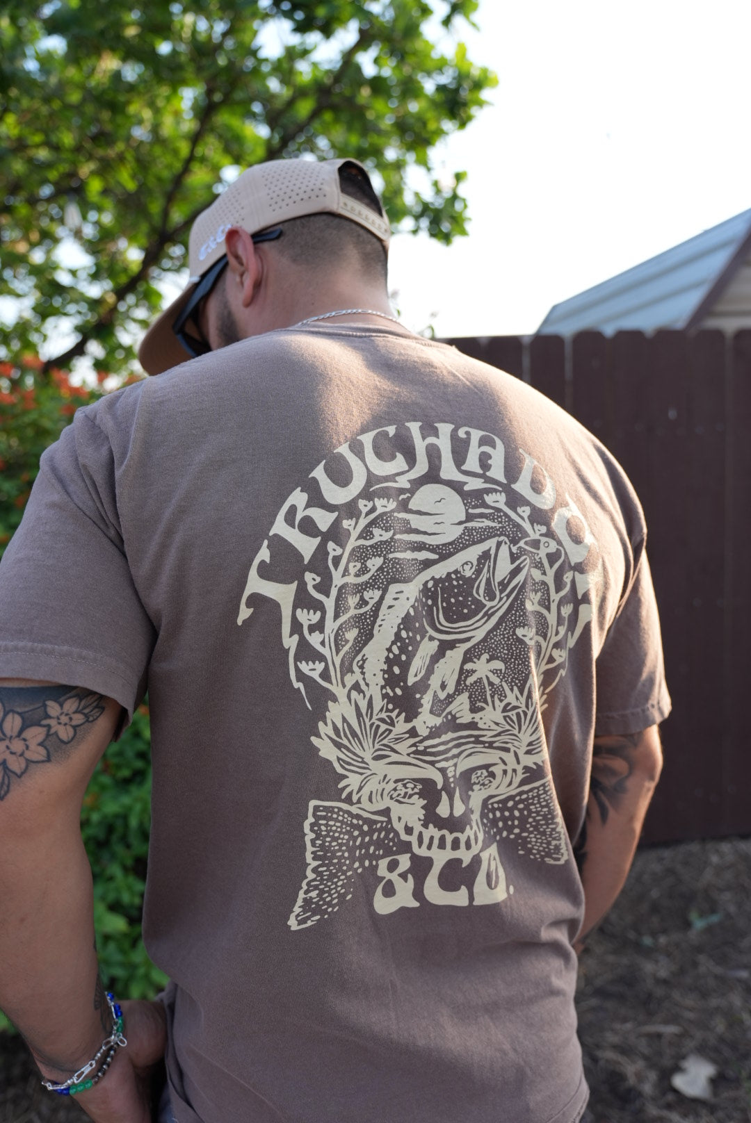 Grateful Trucha Tee - Mocha