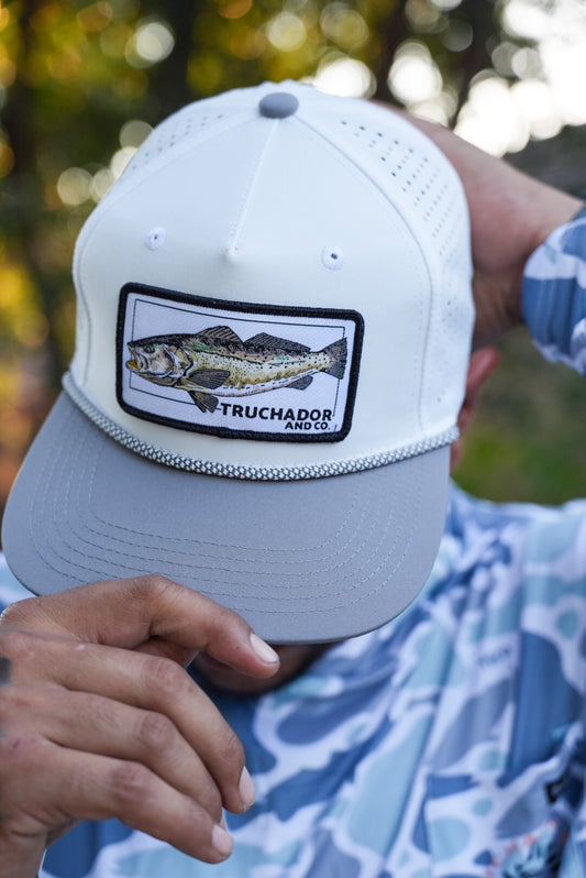 Troutlandia Hat- White|Grey
