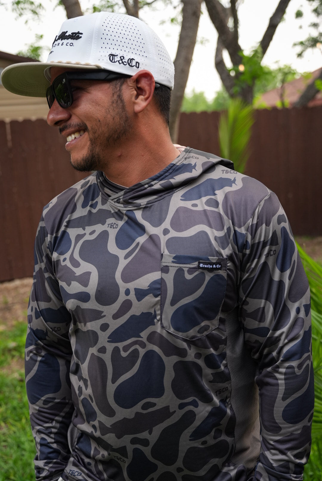 Caracara Truchaflauge Vented Performance Tee - Charcoal