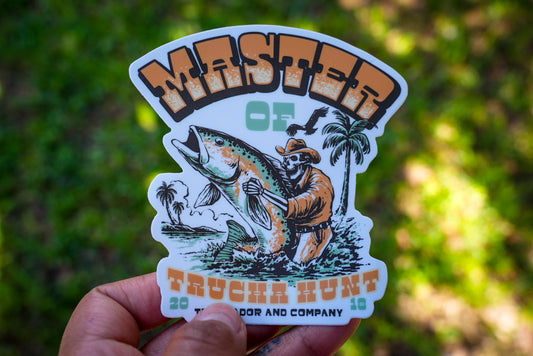 Master of the Trucha Hunt Sticker