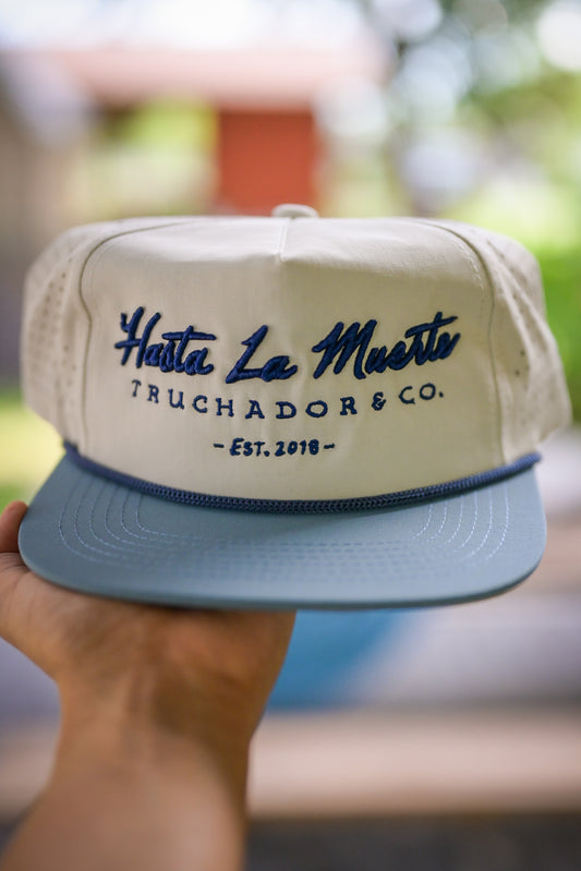 Hasta La Muerte Rope Hat - Azure