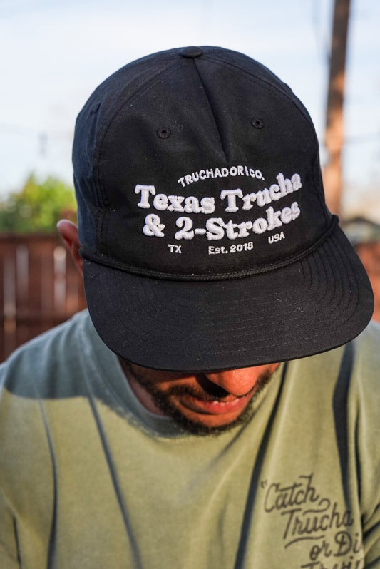 Texas Trucha 2- Stroke Hat- Black