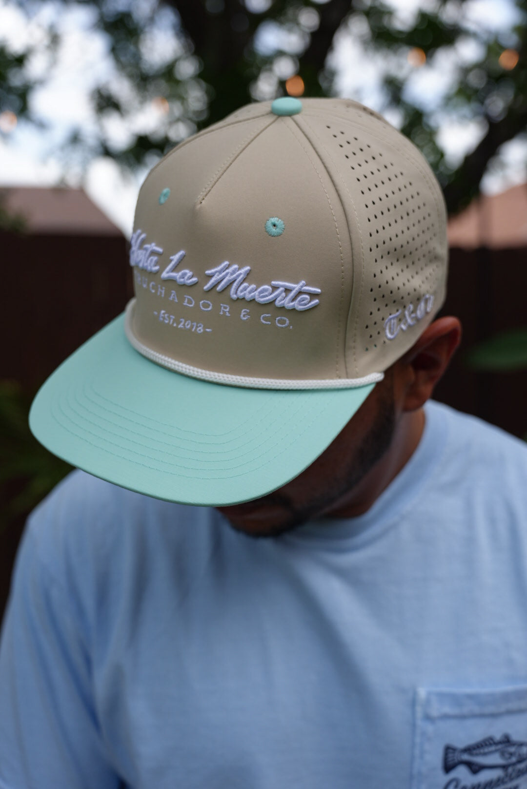 Hasta La Muerte Hat - Khaki | Aqua