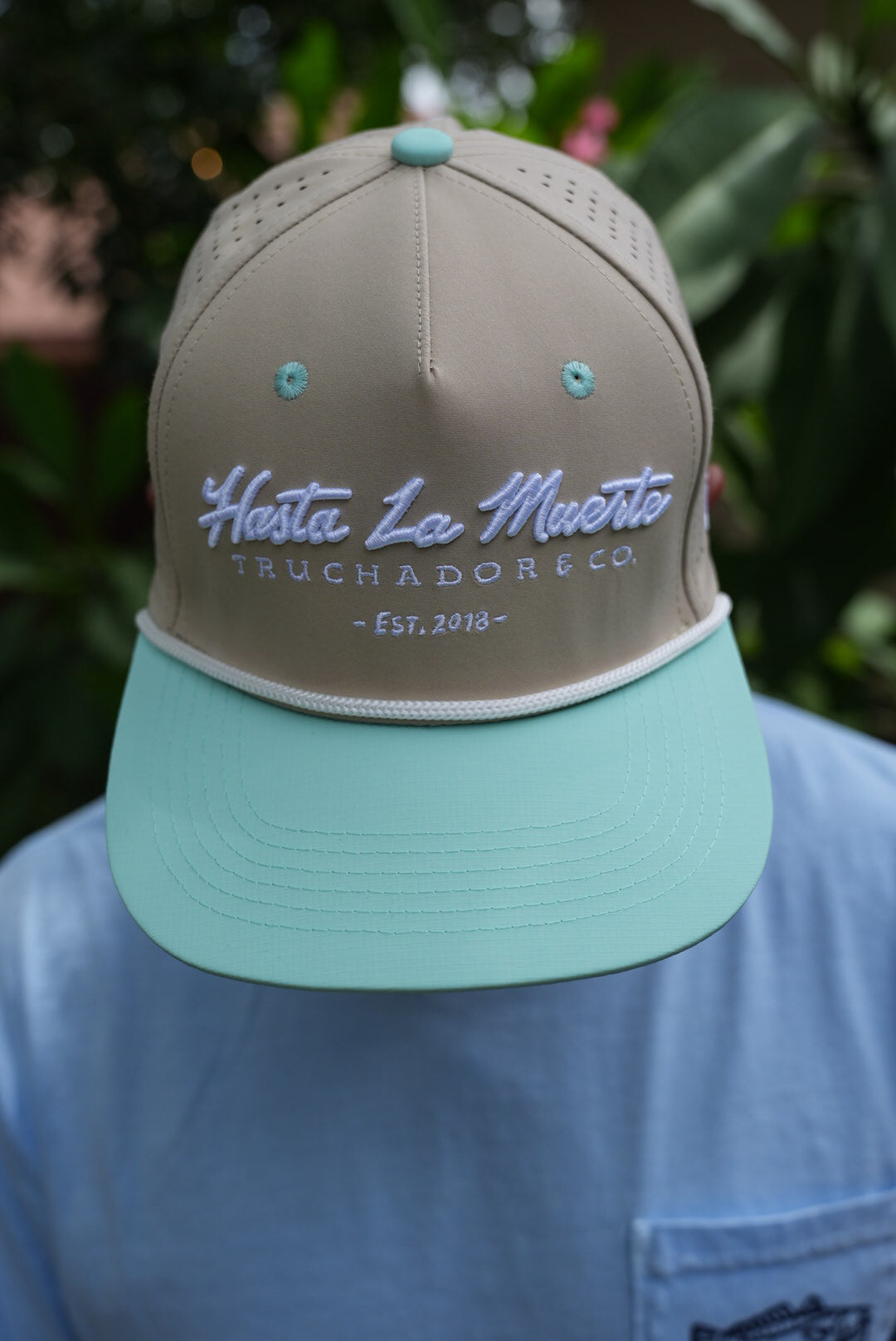 Hasta La Muerte Hat - Khaki | Aqua
