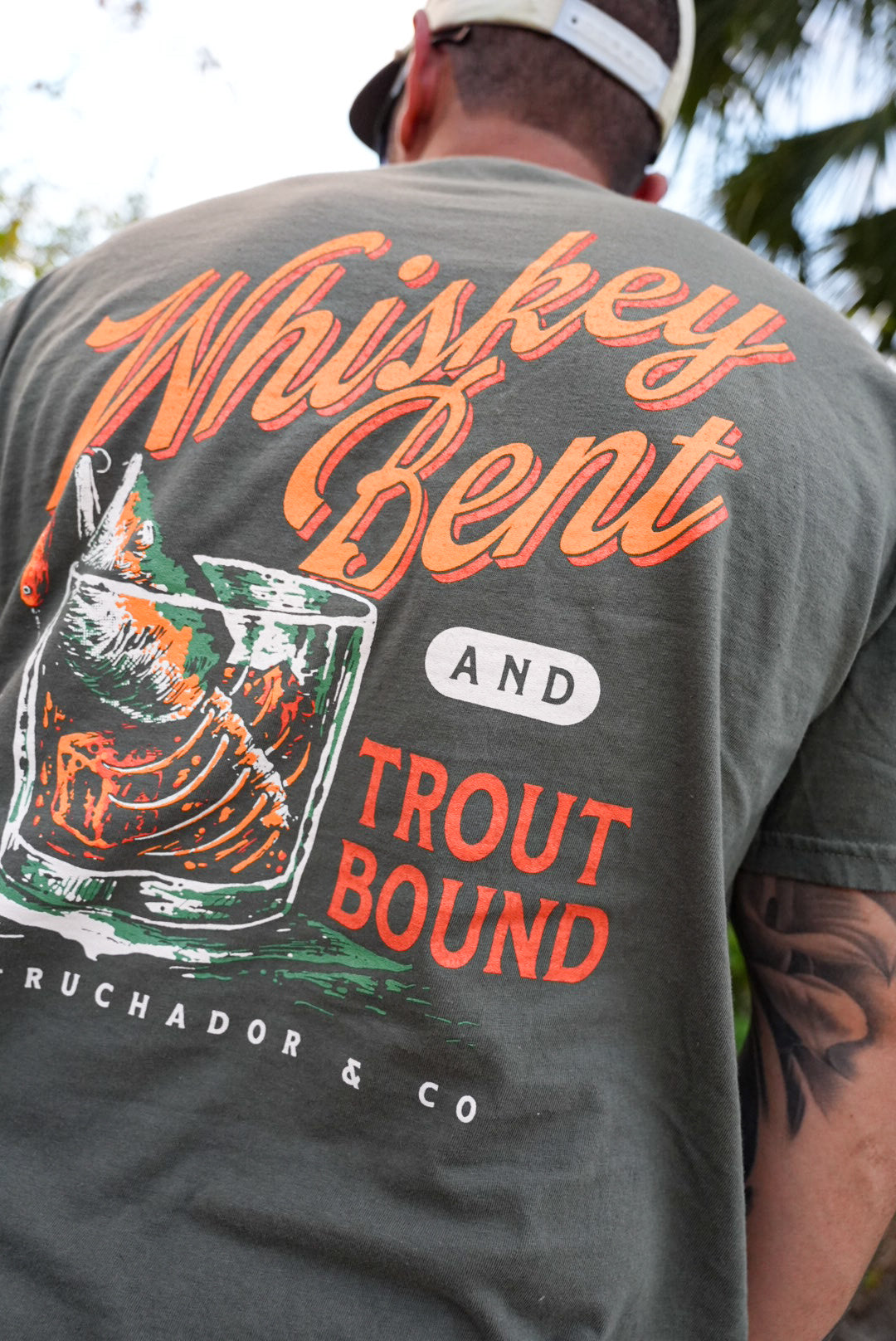 Whiskey Bent Tee - Smoky Olive