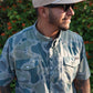 Truchaflauge Pearl Snap Button up - Lagoon