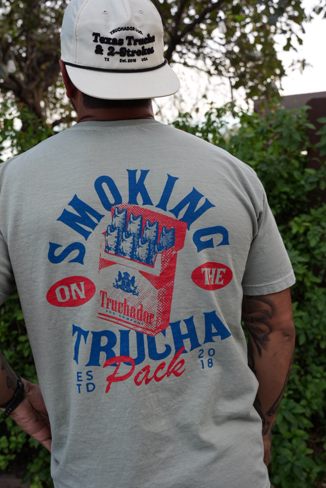Smoking on the Trucha Pack Tee