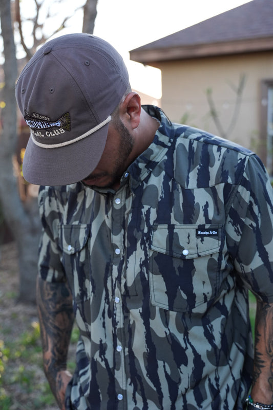 Spanish Moss Pearl Snap Button up