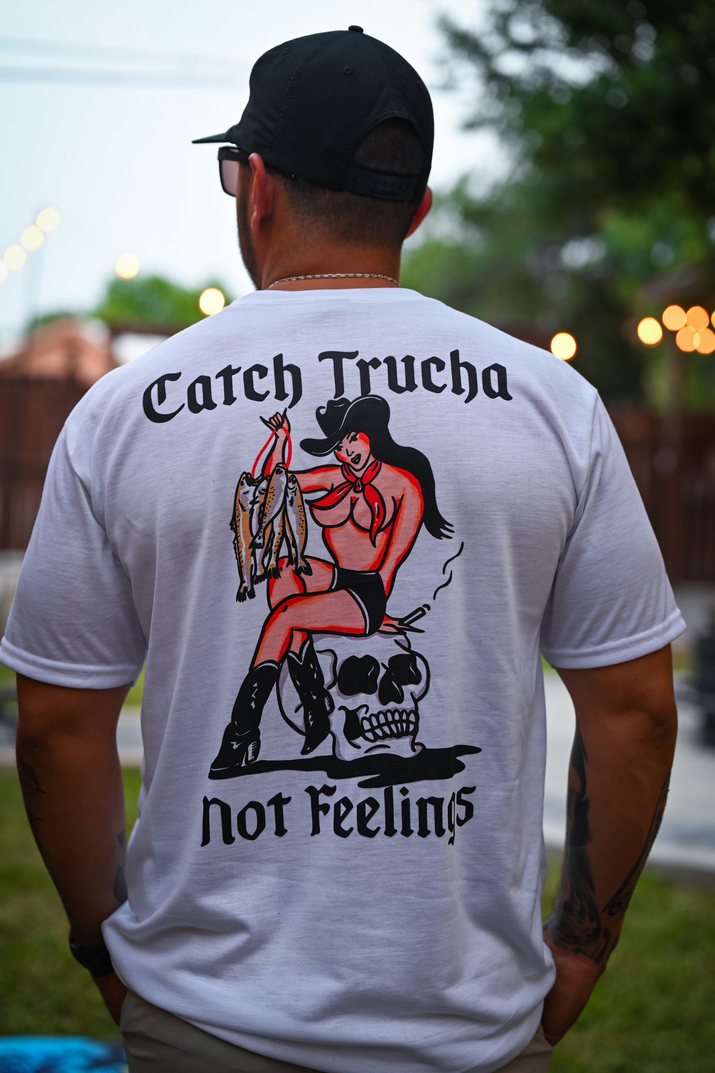 Catch Trucha Not Feelings Tee - White