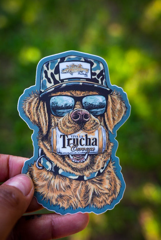 Yellow Retriever Sticker