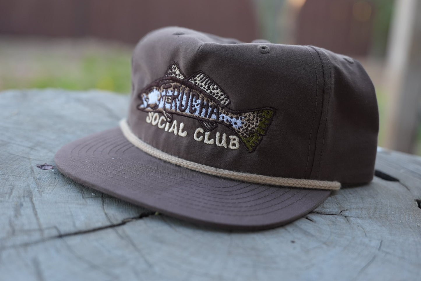 Trucha Social Club Captain Hat- Mocha