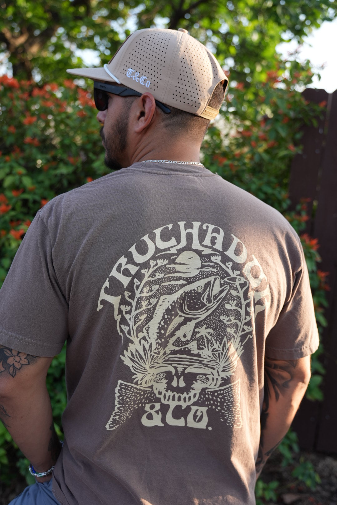 Grateful Trucha Tee - Mocha