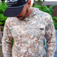 Sand Grid Camo Vented Performance Tee