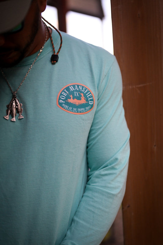 Home of the Trophy Trout Tee - Seafoam