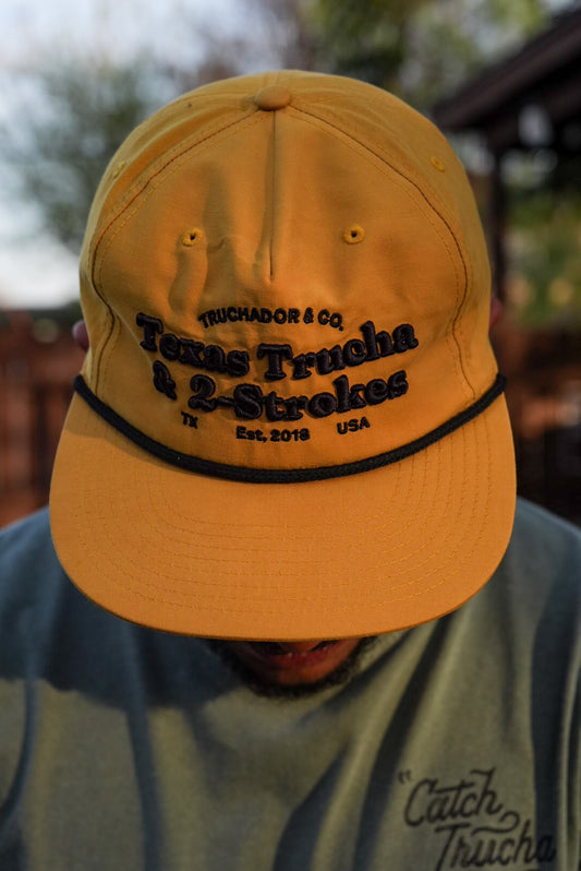 Texas Trucha 2- Stroke Hat- Mustard