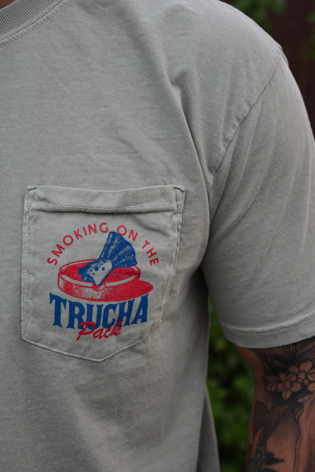 Smoking on the Trucha Pack Tee