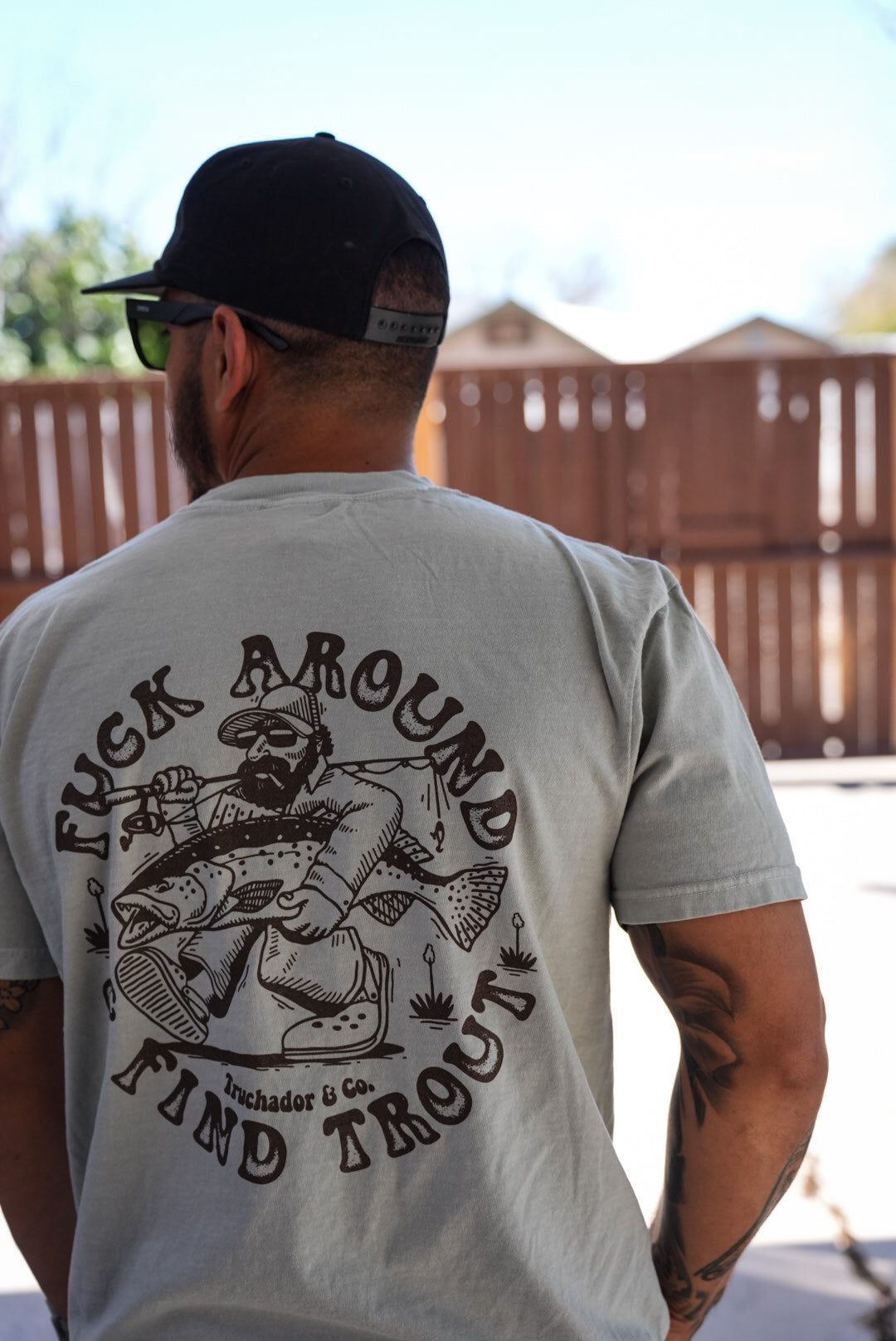 Fk Around and Find Trout Tee- Pistachio