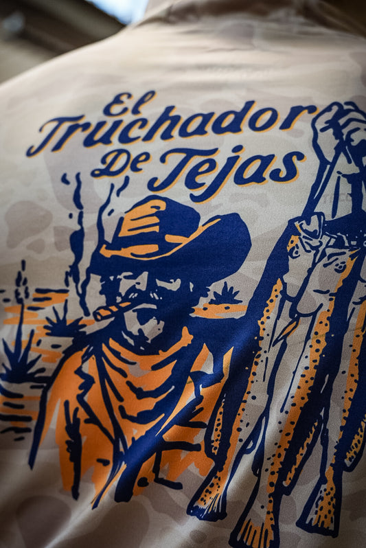 Truchador de Tejas Vented Performance Tee - Sandbar