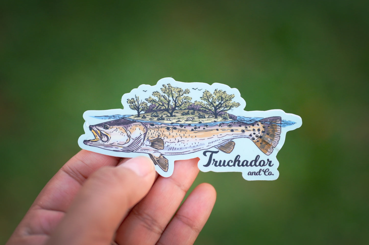 Trout Island Sticker