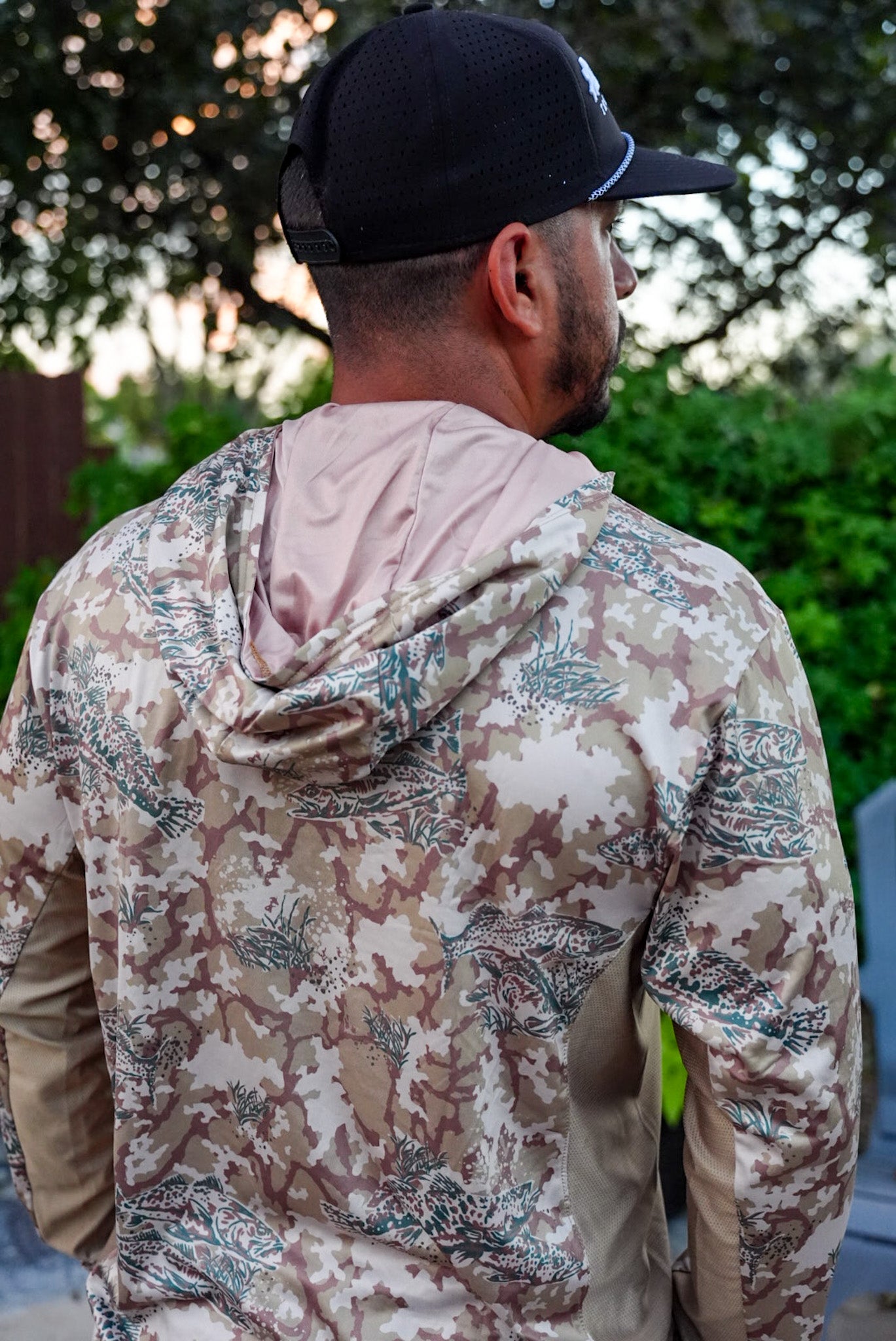 Sand Grid Camo Vented Performance Tee