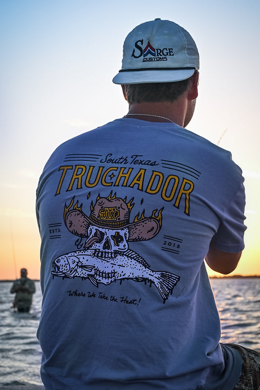 South Texas Truchador Tee - Dusty Blue