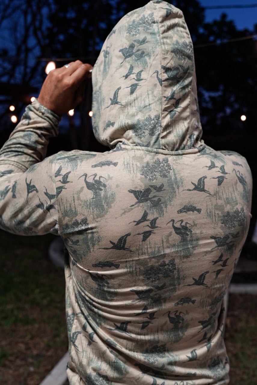 Coastal Ibis Camo Tee Long Sleeve