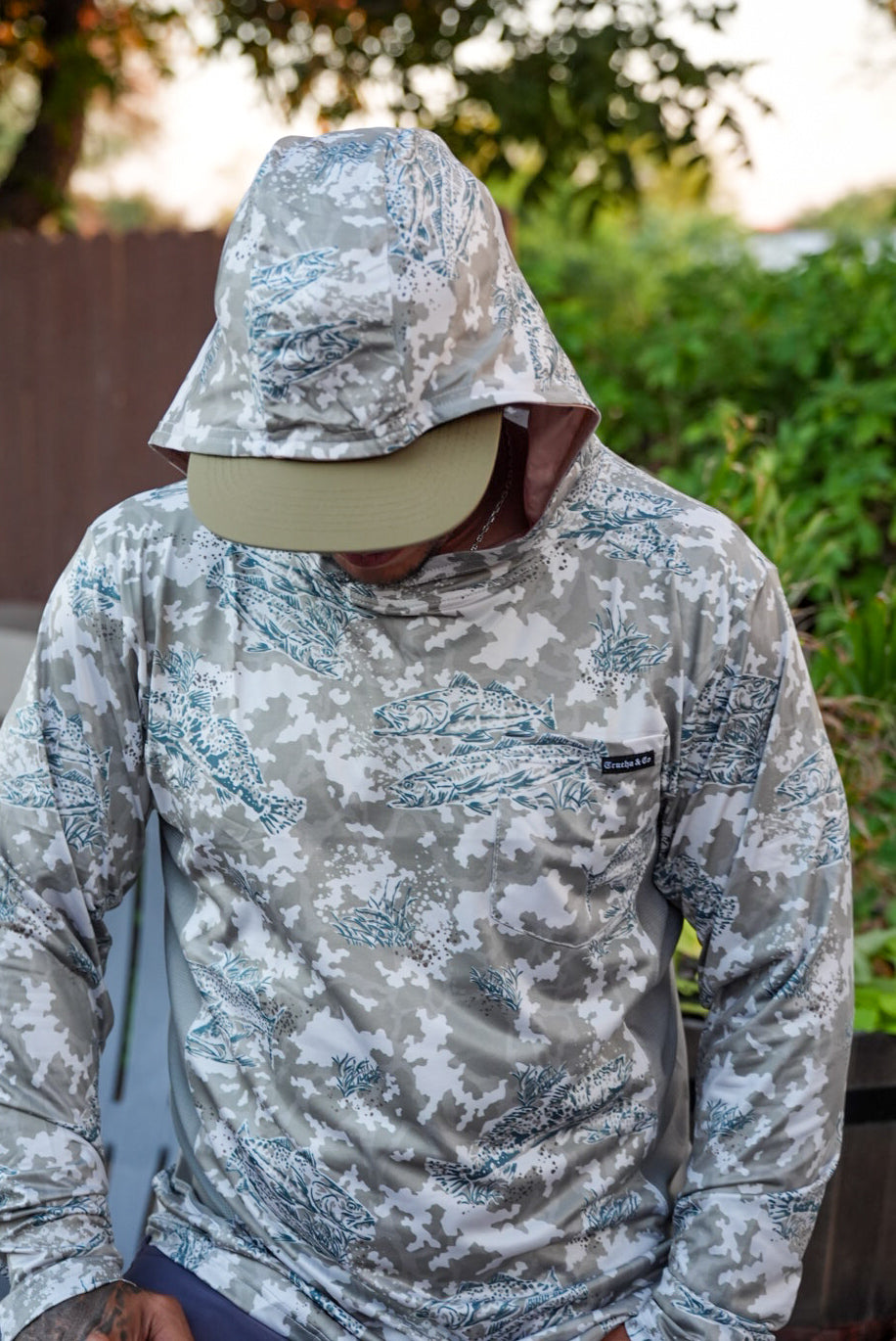 Winter Grid Camo Vented Performance Tee