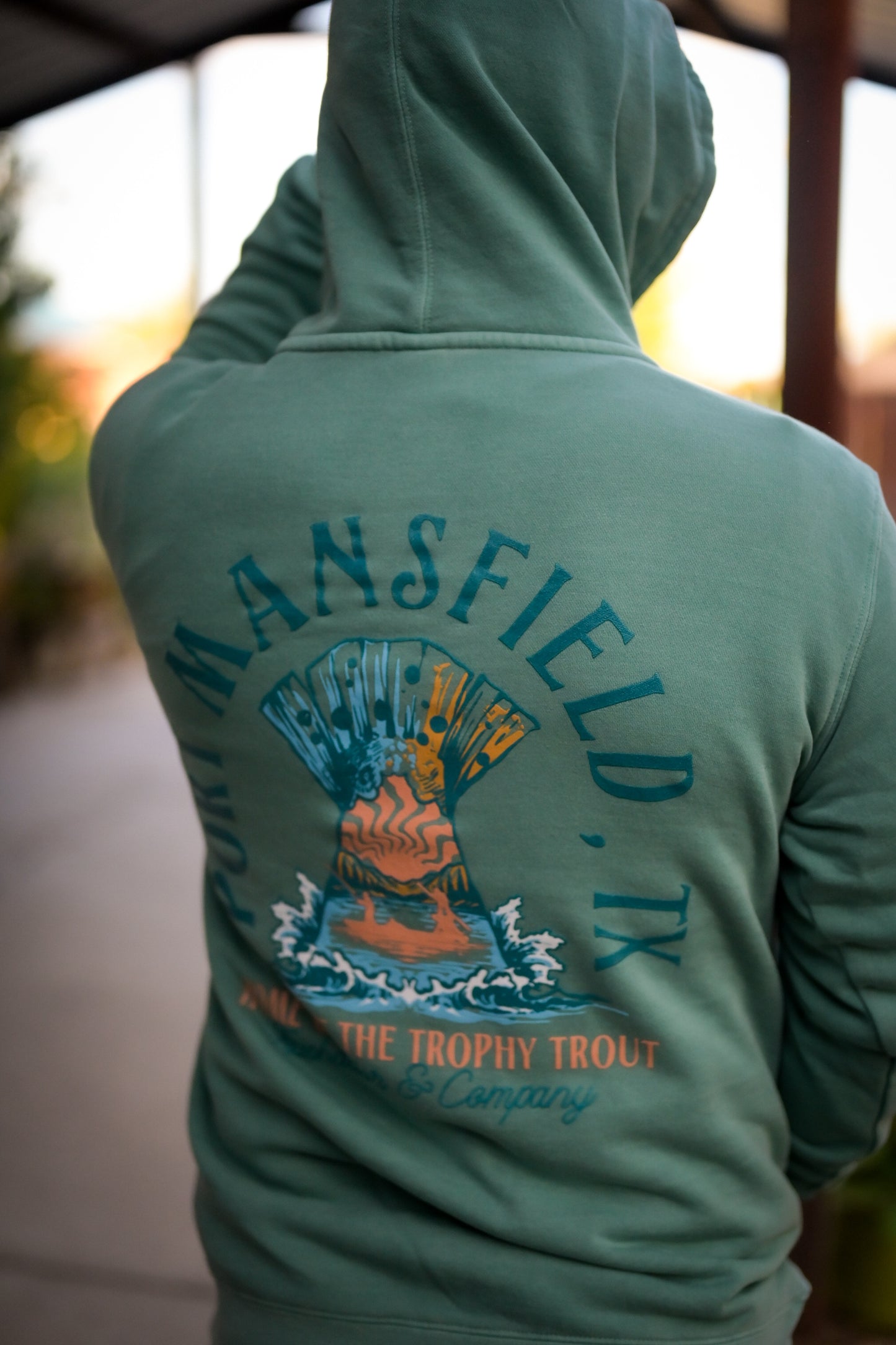 Home of the Trophy Trout Hooded Sweatshirt