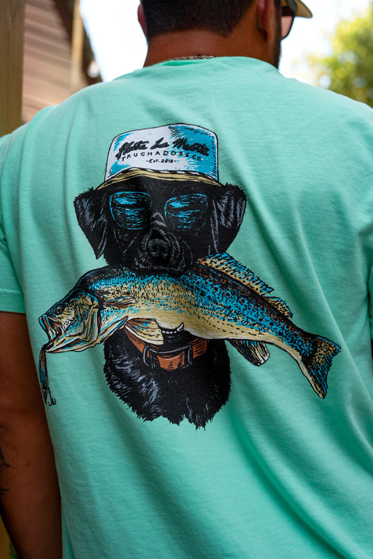 Black Lab Tee - Seafoam