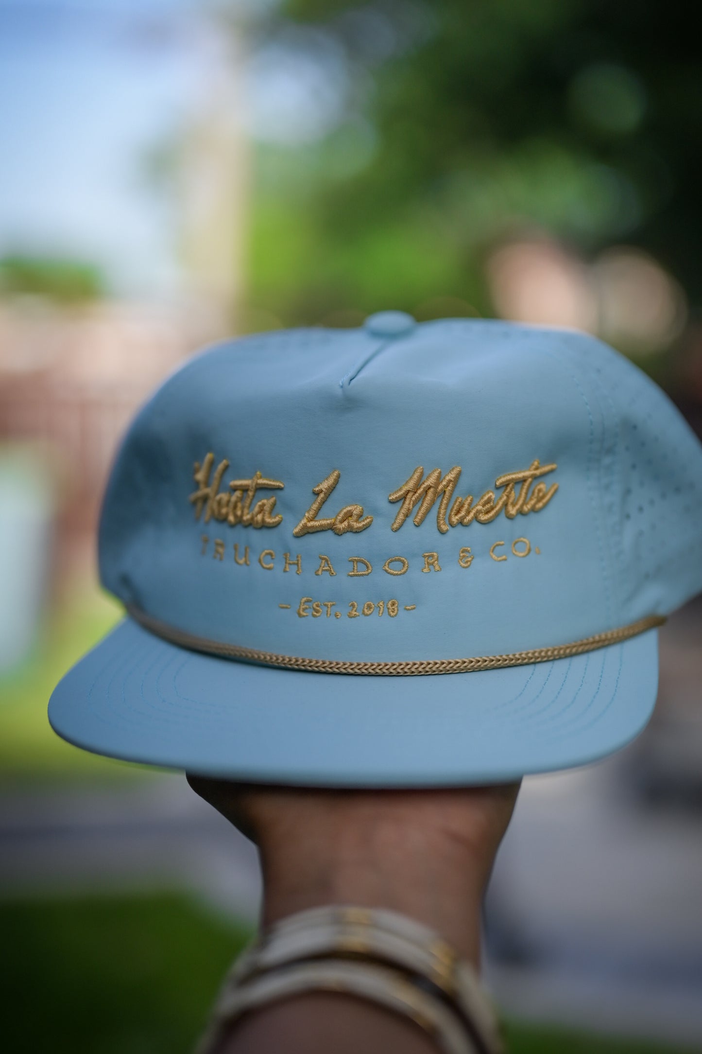 Hasta La Muerte Rope Hat - SKY