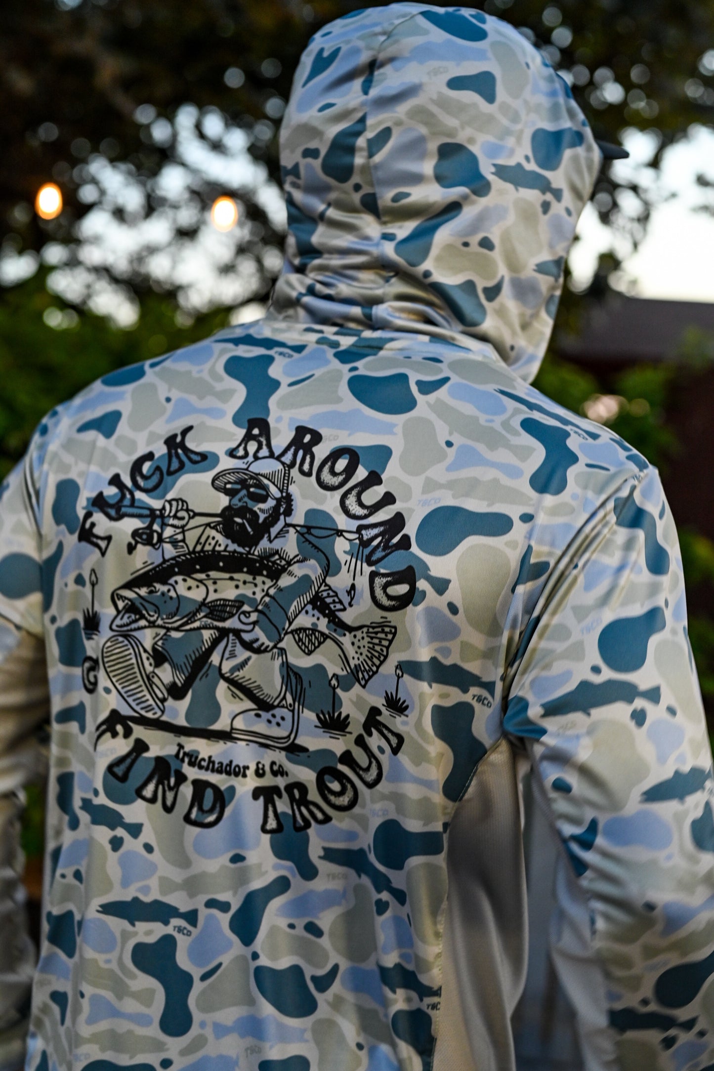 Fk Around and Find Trout Vented Performance Tee