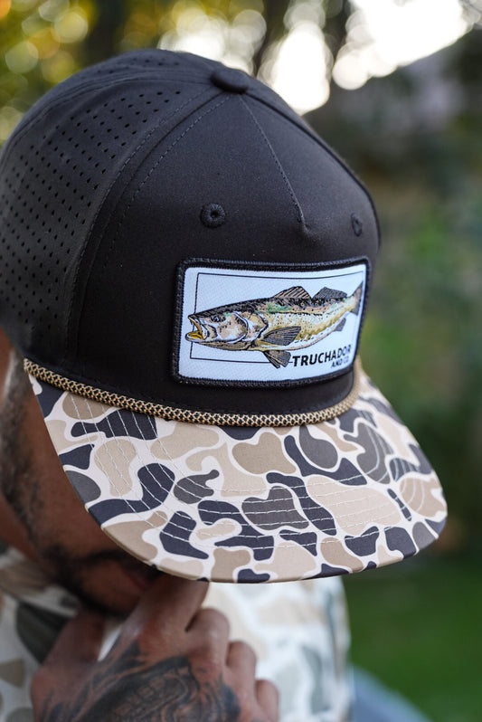 Troutlandia Hat- Blk|Desert Camo